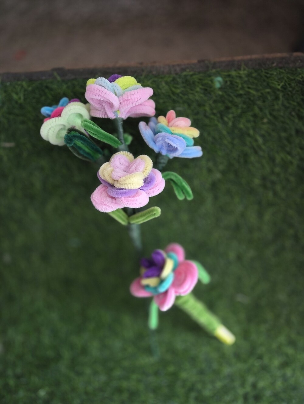 Handmade bundle.4 carnival forever chenile Flowers And Floral marker
